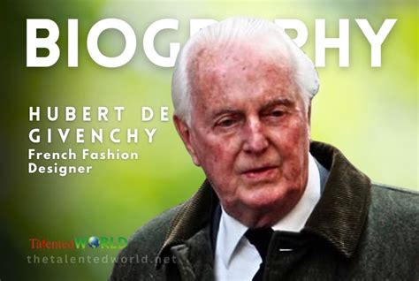 hubert de givenchy trabajo|hubert de givenchy career.